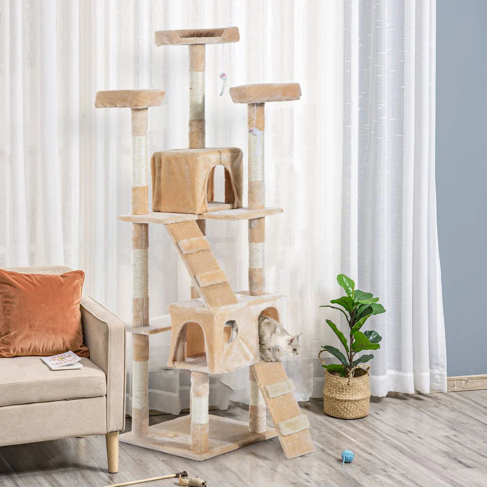 The Ultimate Cat Playground: Spotlight on the PawHut 170cm Multi-Level Cat Tree