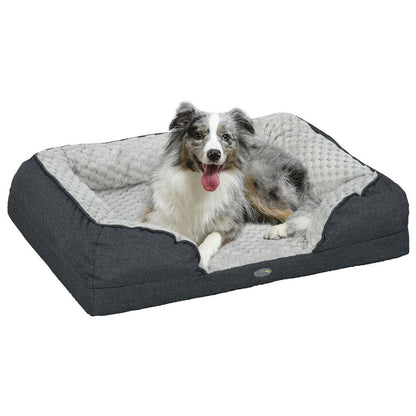 PawHut Dog Bed - Calming Mattress for Small Dogs and Cats, Washable Cover