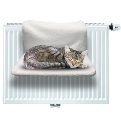 Luxury Cat & Dog Radiator Bed - Warm Indoor Pet Bed with Washable Cover