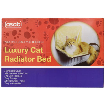 Luxury Cat & Dog Radiator Bed - Warm Indoor Pet Bed with Washable Cover