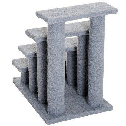 PawHut 4-Step Pet Ramp & Climbing Frame for Cats & Small Dogs - Grey